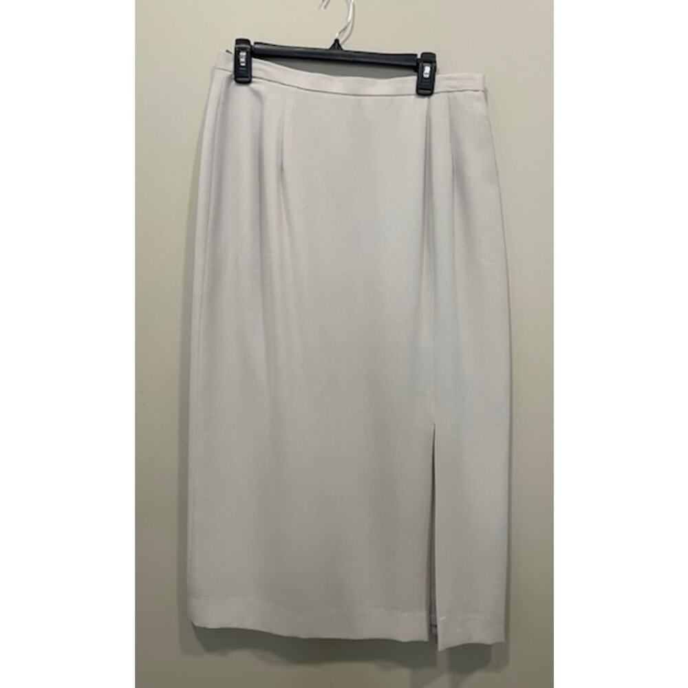 Adrianna Papell Mid-Length Champagne Skirt Elegant Women's Sz 14